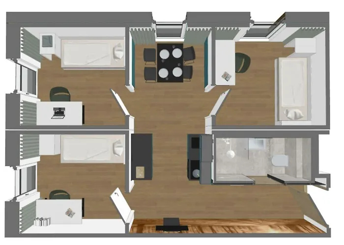 Lägenhetshotell Timber One Boardinghouse 3*