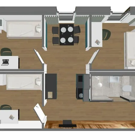 Lägenhetshotell Timber One Boardinghouse 3*